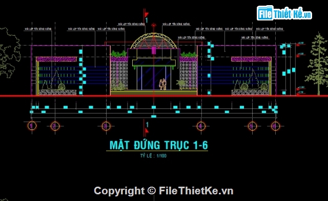 bản vẽ nhà hàng,kiến trúc nhà hàng,nhà hàng hoa viên,thiết kế nhà hàng hoa viên